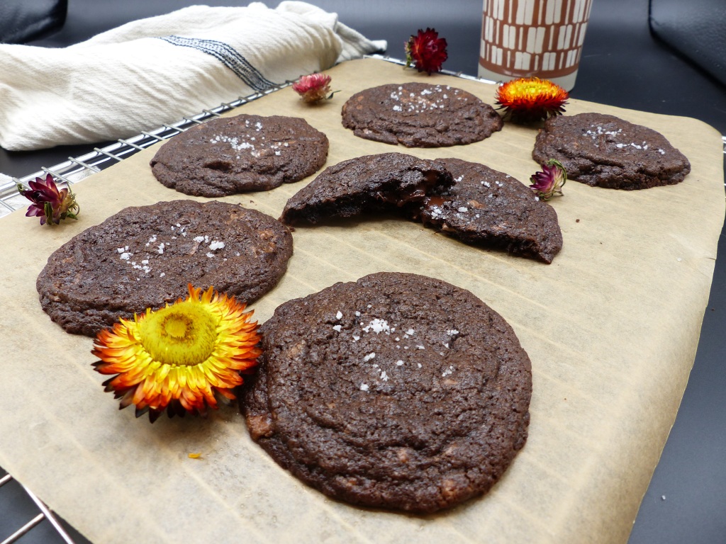 Cookies tout chocolat et pépites de chocolat 2